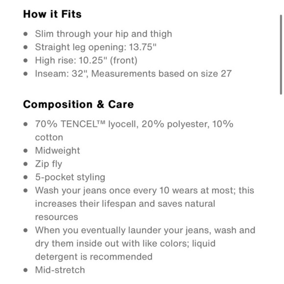 Levi’s 724 high rise straight size 24 - Picture 3 of 9